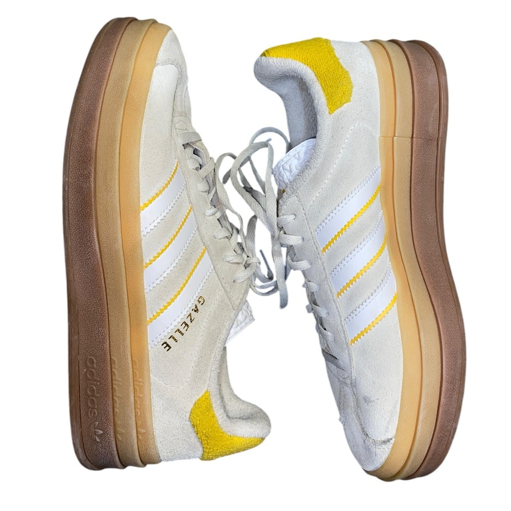 Adidas Gazelle Bold W Womens 8 Grey/Gold